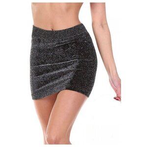 Anemone Luxurious Sparkling Lurex Mini Skirt